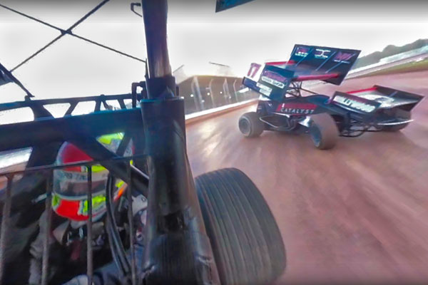 Sprint car racing 360 videos